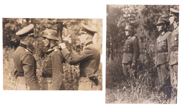 2 Fotos Ritterkreuzverleihung General Karl von Graffen