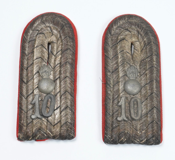 Feldartillerie-Regiment von Scharnhorst (1.Hannoversches Nr.10 Paar Schulterklappen Leutnant)