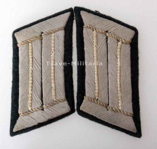 Wehrmacht Heer Paar Kragenspiegel für Offiziere der Infanterie