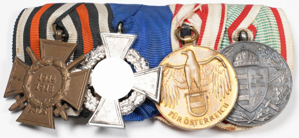 4er Ordensspange 1.Weltkrieg