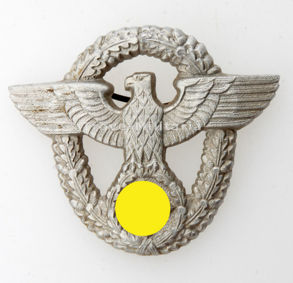 Polizei III. Reich Schirmmützenabzeichen Schutzpolizei
