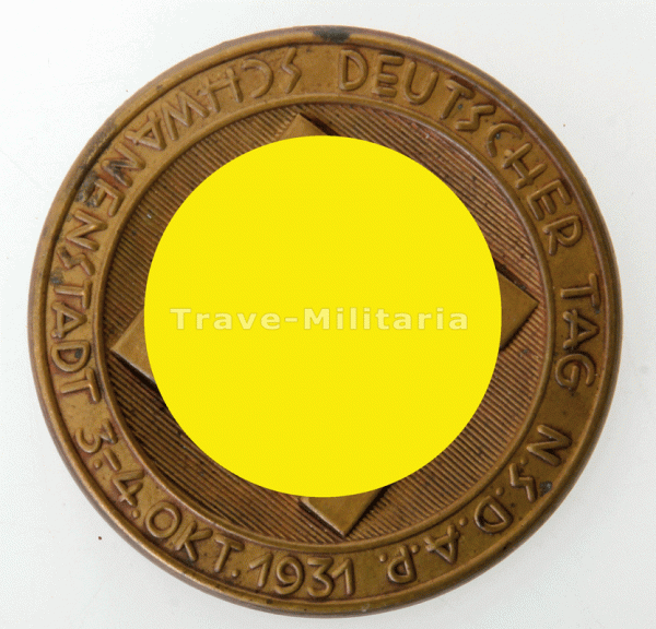 Österreich Deutscher Tag NSDAP Schwanenstadt 3.-4. Okt. 1931 Tagungsabzeichen