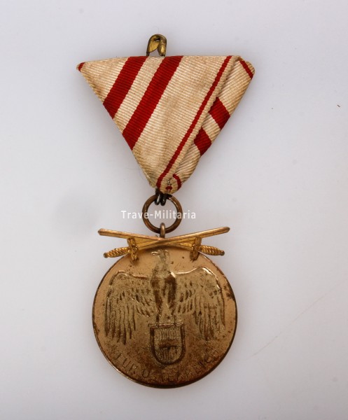 Österreich Kriegserinnerungsmedaille mit Schwertern 1914-1918