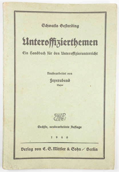 Buch "Unteroffizierthemen"