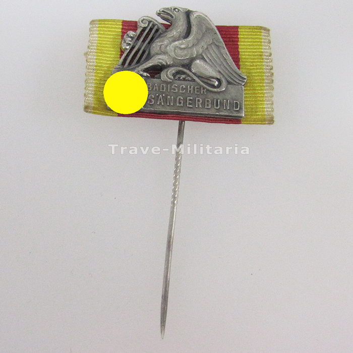 Baden Badischer Sängerbund Mitgliedsabzeichen 3. Reich Archiv Trave