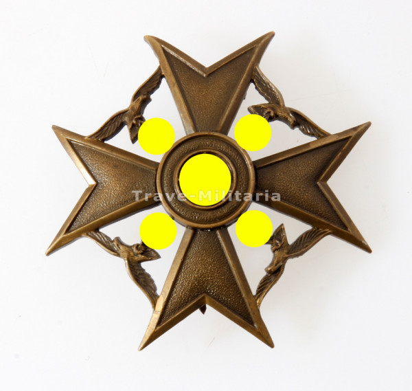 Spanienkreuz in Bronze ohne Schwerter