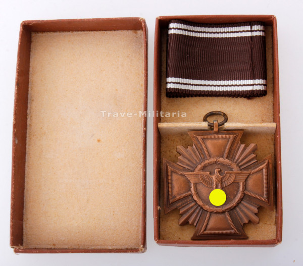 Dienstauszeichnung der NSDAP in Bronze im Etui