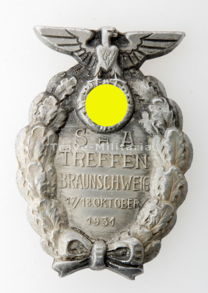 SA- Treffen Braunschweig 17/18. Oktober 1931 Abzeichen