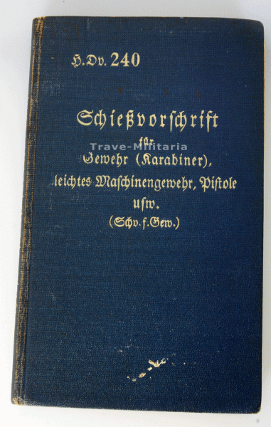 H.Dv. 240 Schießvorschrift 1937
