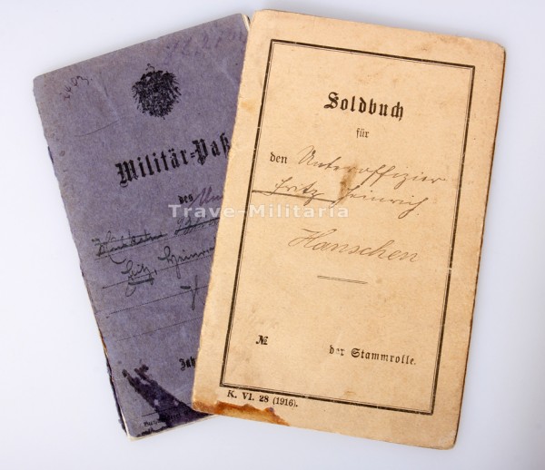 Militärpaß und Soldbuch, Hanschen Nachrichten- Ersatz- Abteilung 9