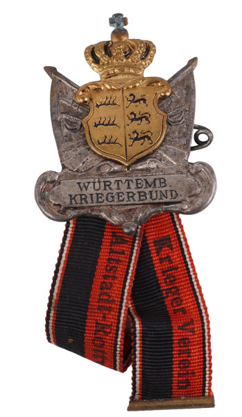 Württemberger Kriegerbund Mitgliedsabzeichen Kriegerverein Altstadt Rottweil