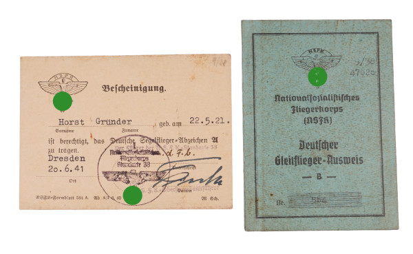 NSFK Papiere Gründer Standarte 38