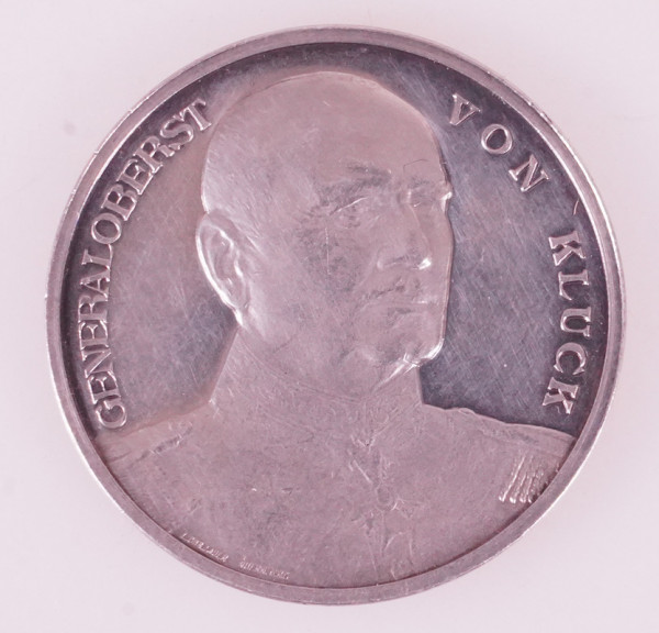Silbermedaille "Dem siegreichen Heerführer Generaloberst von Kluck"