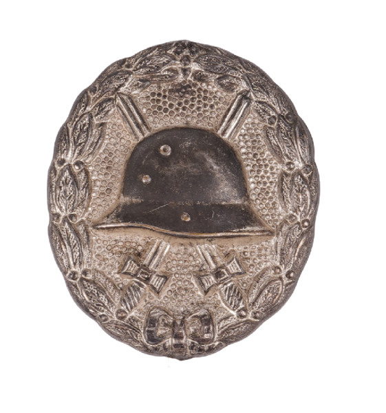 Verwundetenabzeichen 1918 in Mattweiß