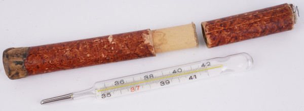 Wehrmacht Thermometer in Pappröhrchen
