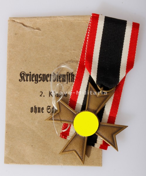 Kriegsverdienstkreuz 2. Klasse ohne Schwerter mit Tüte