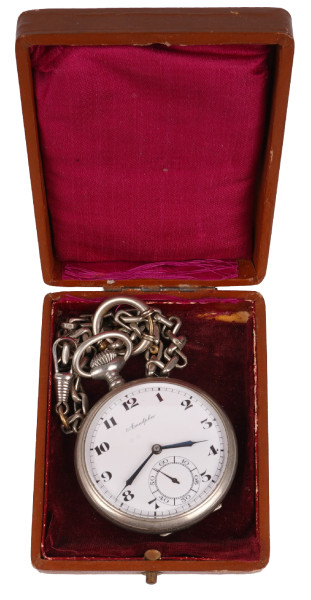 Stoppuhr im Geschenketui SA-Sturm 4 A.Ulme 1937