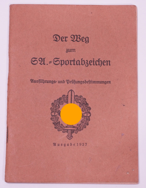 Heft "Der Weg zum SA.-Sportabzeichen" Ausgabe 1937