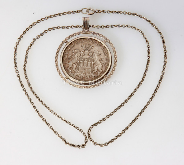Deutsches Reich 3 Mark als Kettenanhänger 1911