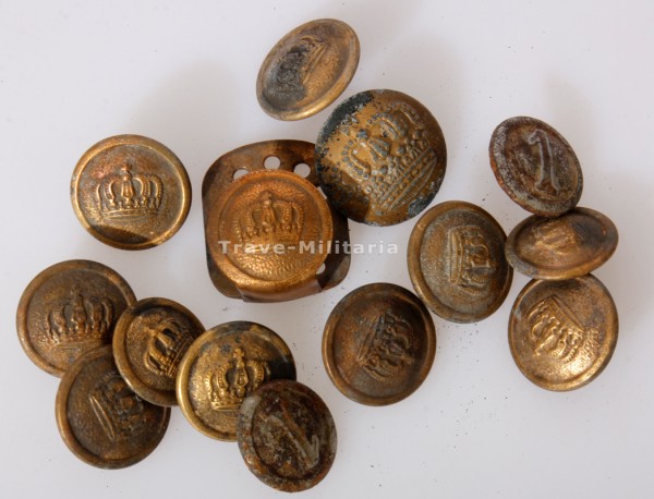 Lot von Uniformknöpfen aus dem Kaiserreich