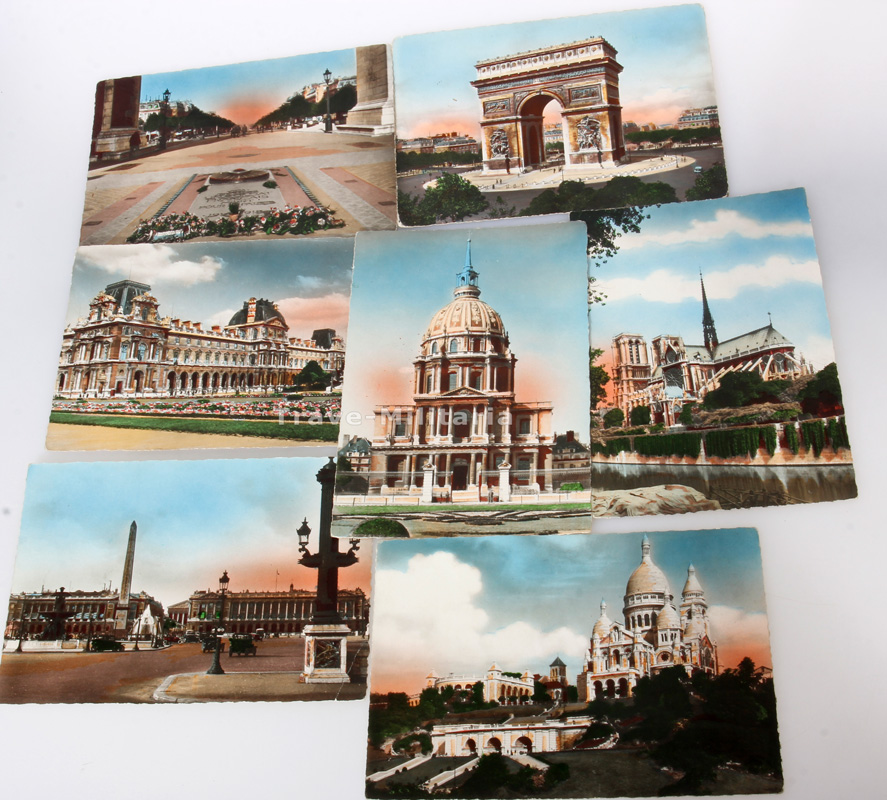 Blechpostkarte FLUGZEUGSCHAU Paris – 10x14 Cm, Nostalgische Blechkarte, Sammlerstück, Deko