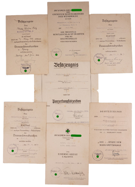 Urkundengruppe Seitz Kradchützen-Btl.6, Pz. Aufkl.Abt.6