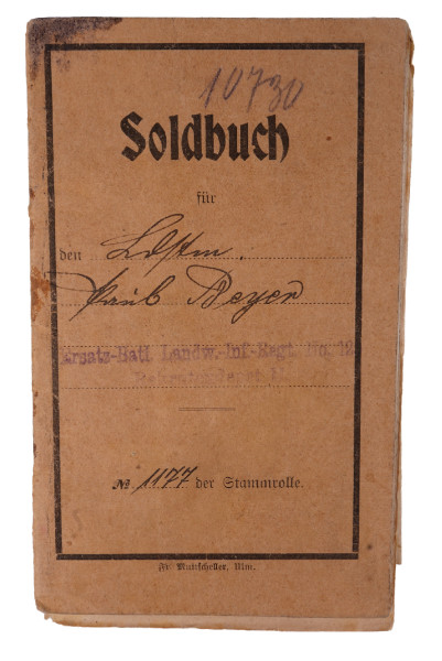 Soldbuch Beyer L.J.R. 125