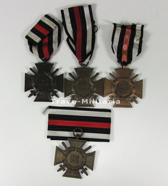 4 Ehrenkreuze für Frontkämpfer