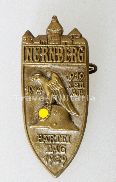 NSDAP Nürnberg Parteitag 1929 in Bronze Teilnehmerabzeichen