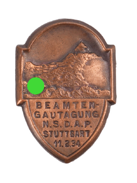 Beamten-Gautagung N.S.D.A.P. Stuttgart 11.2.34 Veranstaltungsabzeichen