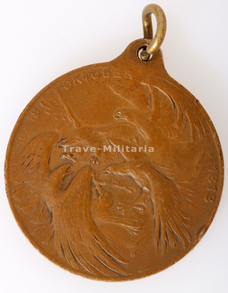 Deutscher Patriotenbund Medaille Völkerschlacht- Denkmal bei Leipzig 1913