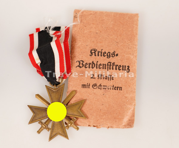 Kriegsverdienstkreuz 2. Klasse mit Schwertern mit Tüte