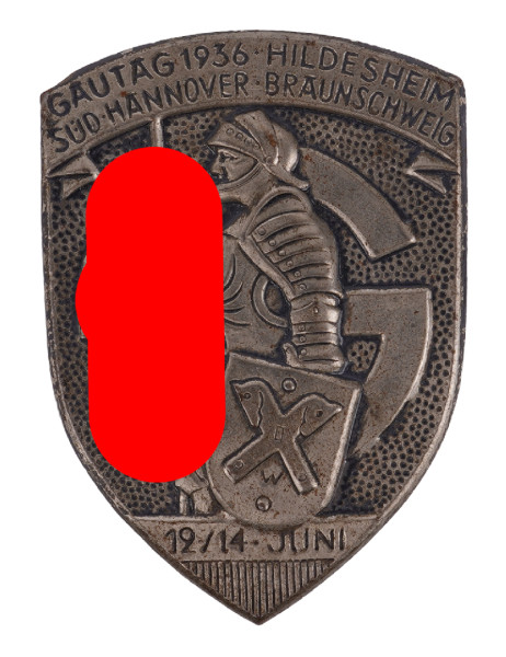 NSDAP Gautag 1936 Hilidsheim, Süd-Hannover Braunschweig Veranstaltungsabzeichen