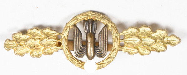 Frontflugspange für Kampfflieger in Gold
