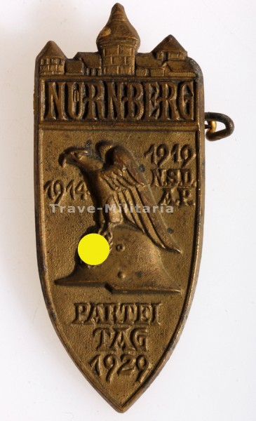NSDAP Nürnberger Parteiabzeichen 1929 in Bronze