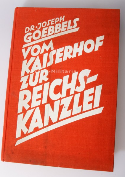 Buch "vom Kaiserhof zur Reichskanzlei" Goebbels