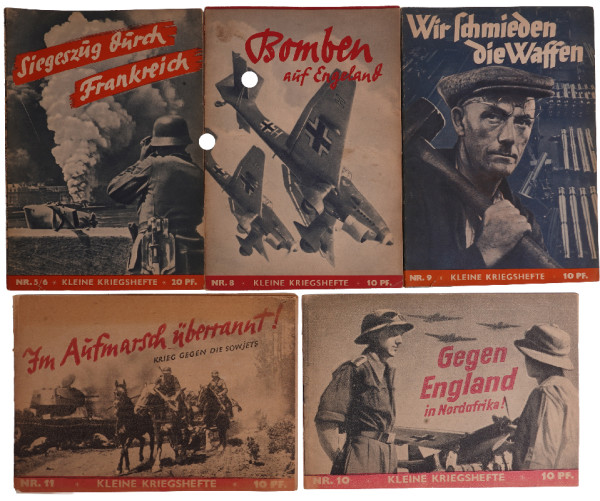 5x kleine Kriegshefte