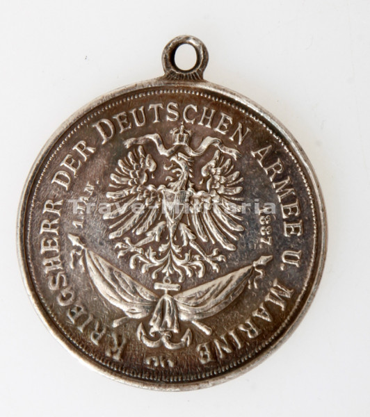 Deutsches Reich 1887 silberne Medaille Kaiser Wilhelm I.