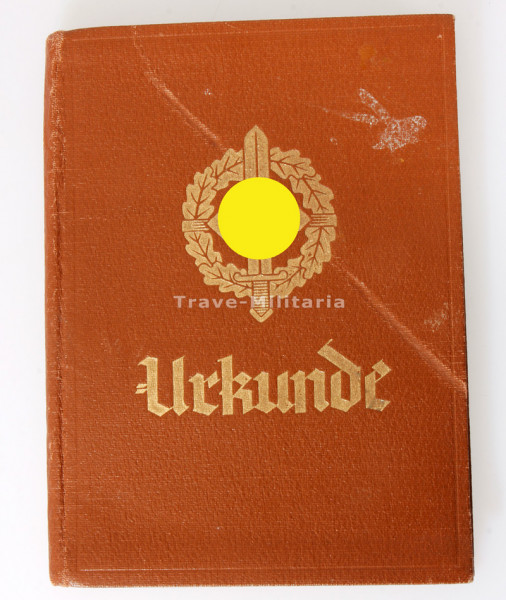 SA Urkundenheft Dammann Standarte 22 Ahlen