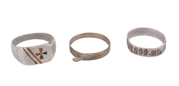 3 Fingerringe 1.Weltkrieg