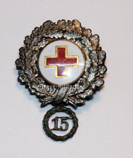 Rotes Kreuz Abzeichen für 15 Jahre Mitgliedschaft