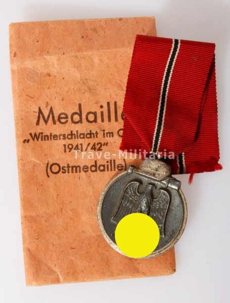 Medaille Winterschlacht im Osten mit Verleihungstüte