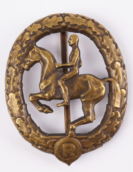 Deutsches Reiterabzeichen in Bronze 1930