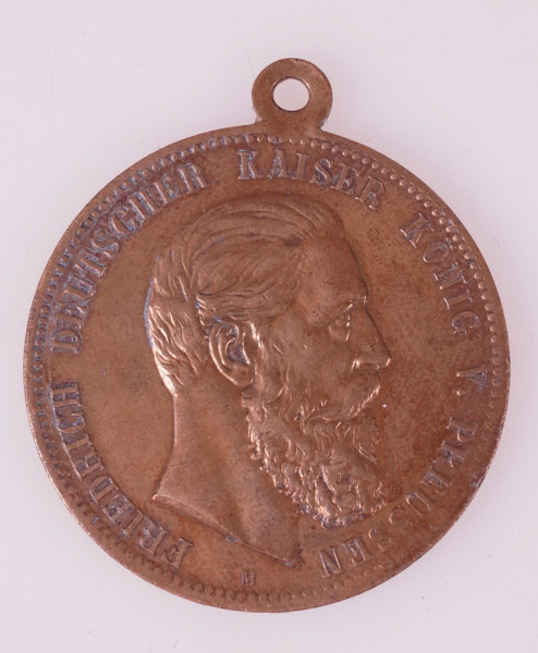 Preußen Bronze Medaille 1888 Kaiser Friedrich 1831-1888