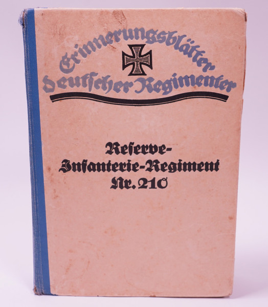 Buch "Erinnerungsblätter Deutscher Regimenter-Band 231 - Reserve-Infanterie-Regiment 210