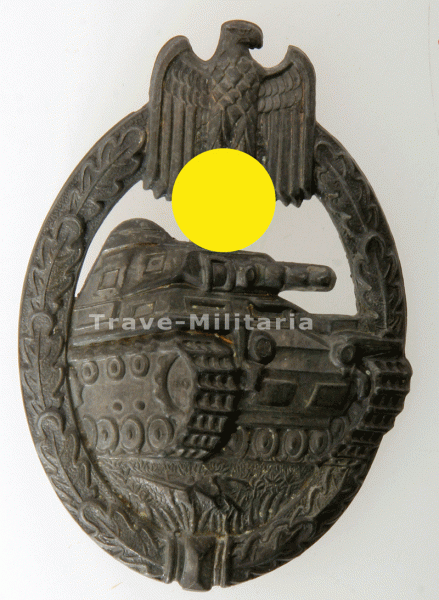 Panzerkampfabzeichen in Silber Assmann