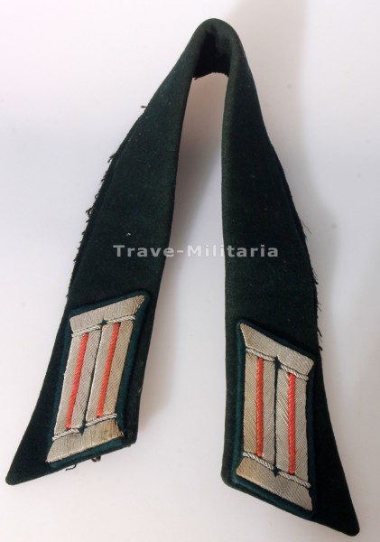 Wehrmacht Heer Kragen der Feldbluse mit Kragenspiegel Panzer/Panzerjäger