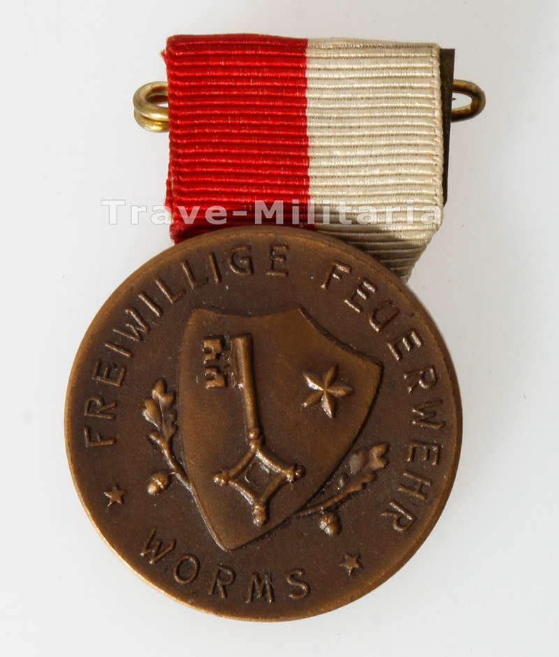 BRD Freiwillige Feuerwehr Worms Medaille für 10 jährige Dienstzeit