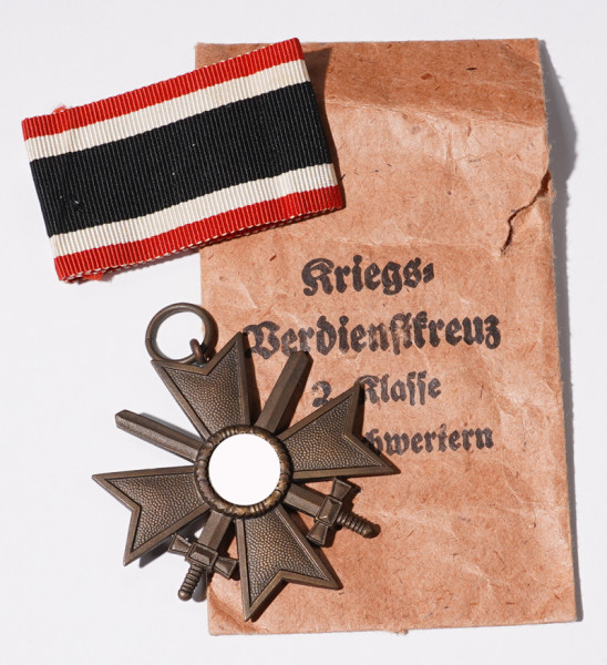Kriegsverdienstkreuz 2.Klasse mit Schwertern mit Tüte