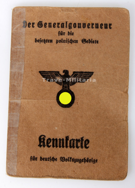 Kennkarte für deutsche Volksangehörige im Generalgouvernement Bauer